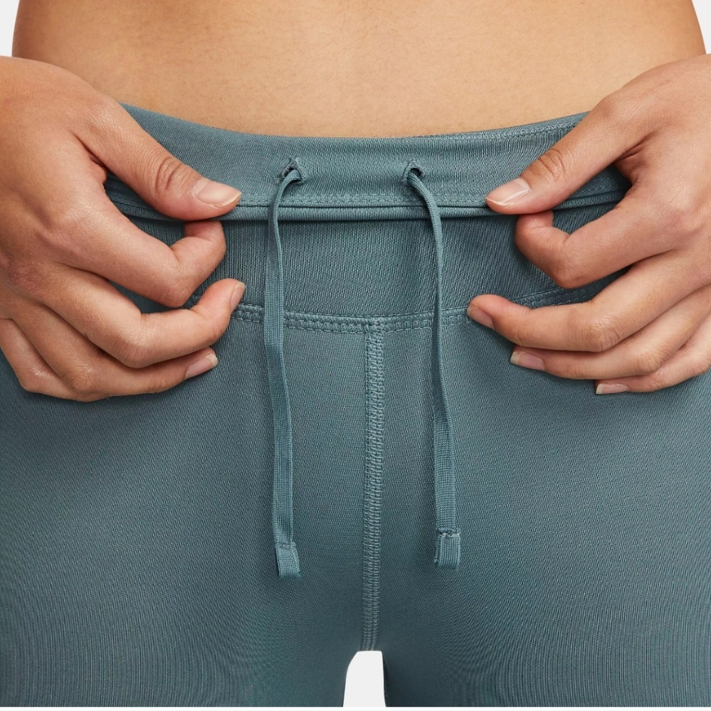 Nike Dri-Fit Mid-Rise Running Leggings - Jade Smoke - Picture 3 of 6